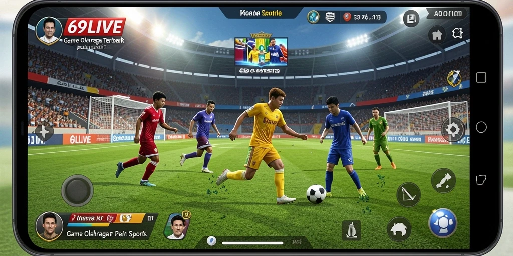 Tampilan menarik dari gameplay olahraga di 69LIVE.