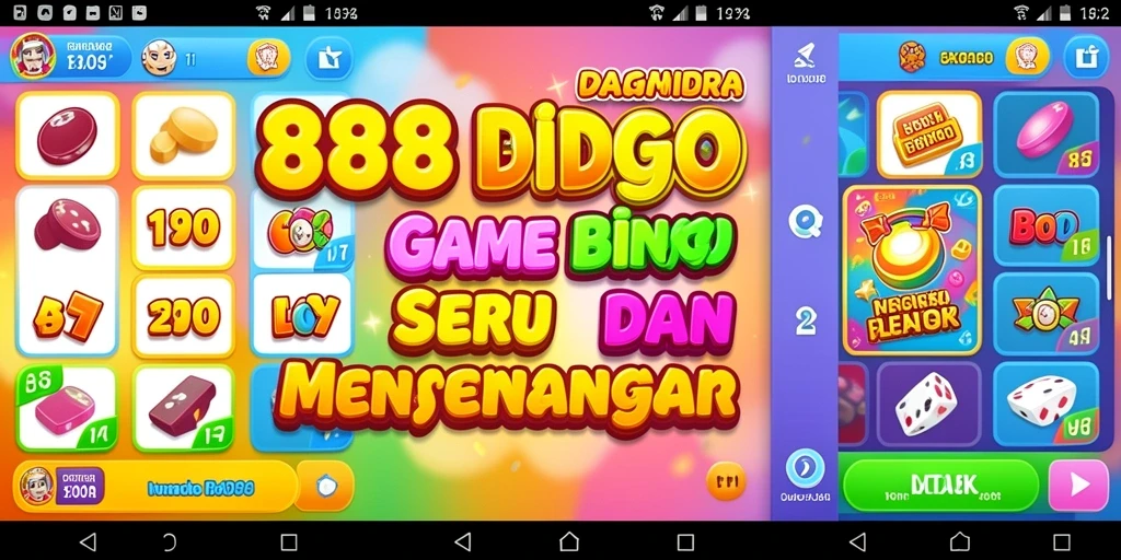 Tampilan utama gameplay seru Bingo di 888IDR.