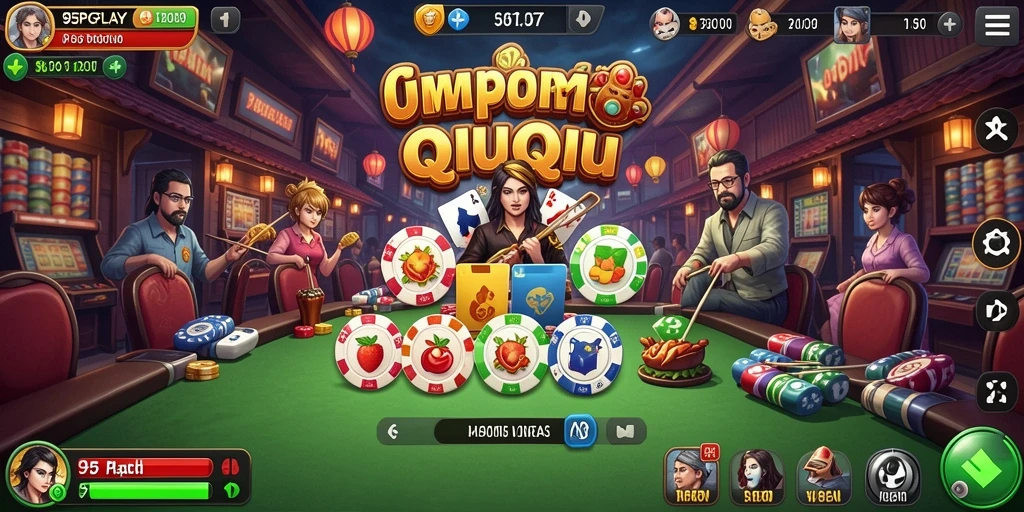Gameplay QiuQiu yang seru dan interaktif di 95PGPLAY.