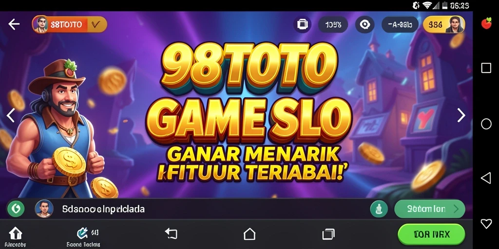 Tangkapan layar gameplay 98TOTO yang menampilkan keseruan bermain slot.