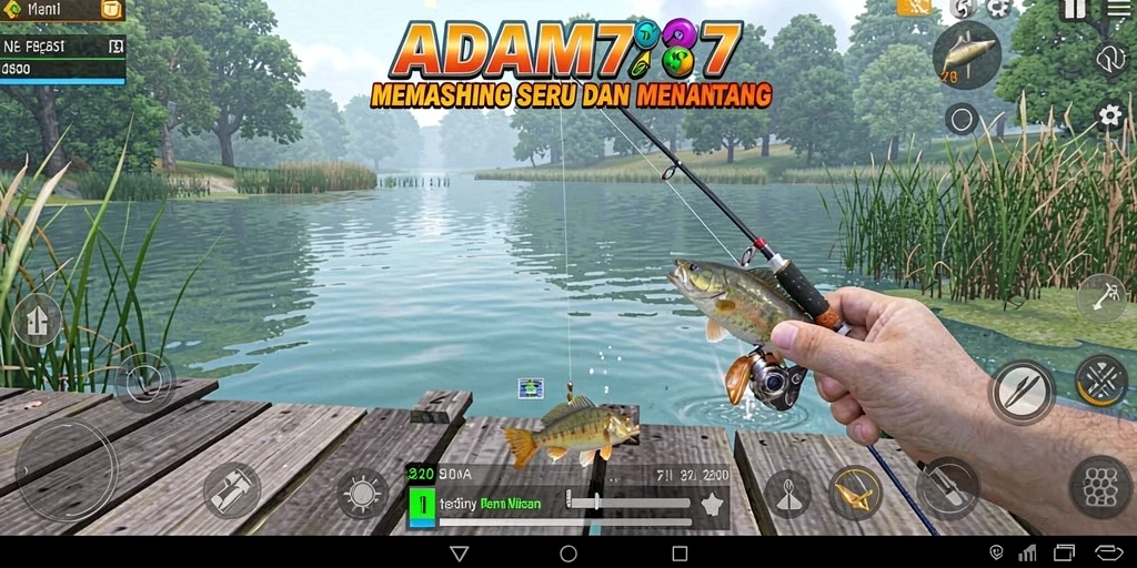 Tangkapan ikan besar dalam permainan memancing ADAM77.