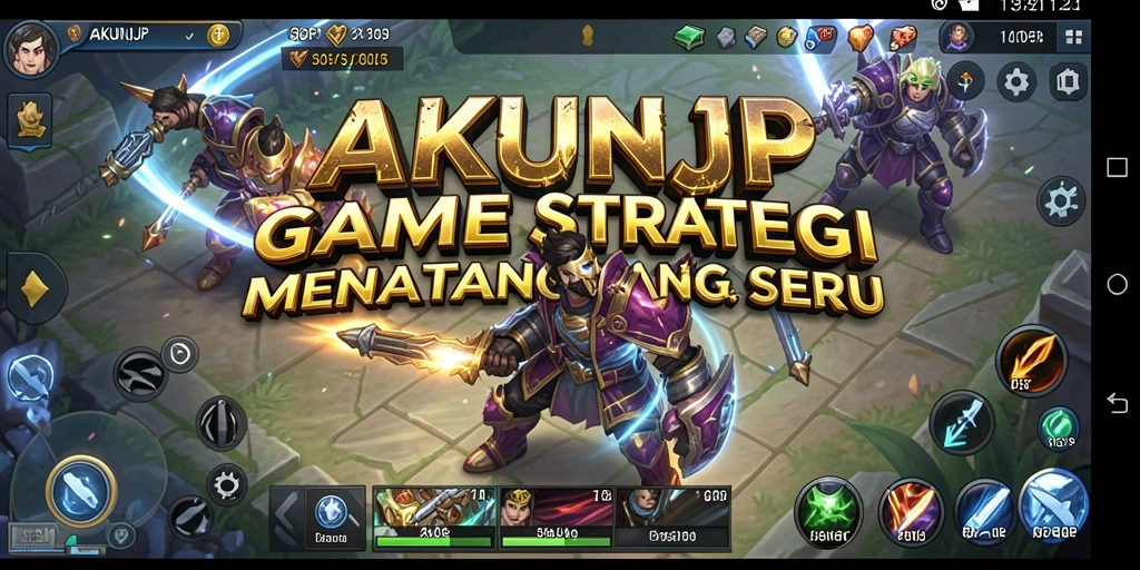 Gameplay AKUNJP yang strategis dan menantang.