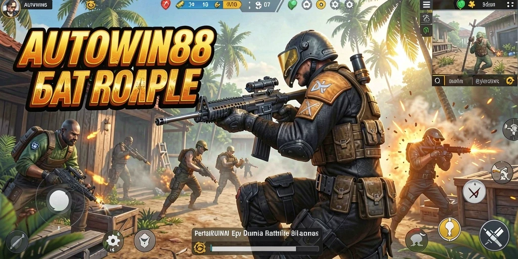 Gameplay seru di AUTOWIN88 dengan aksi Battle Royale yang mendebarkan.