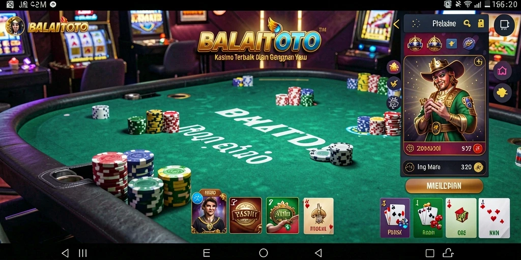 Screenshot permainan BALAITOTO yang menunjukkan aksi kasino yang mendebarkan.