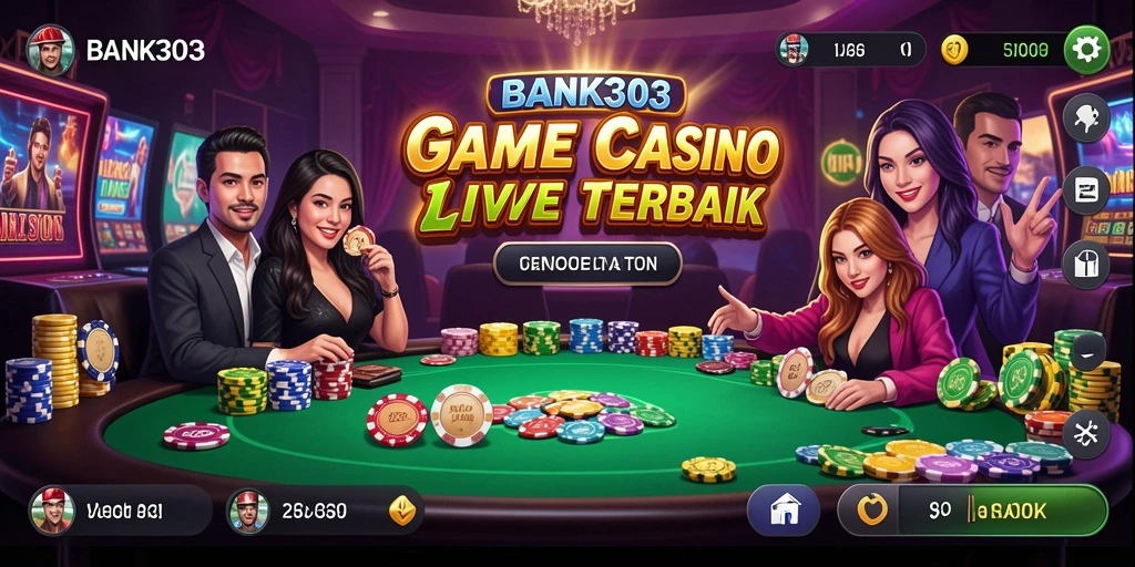Tampilan gameplay Live Casino BANK303 yang mendebarkan dan interaktif.