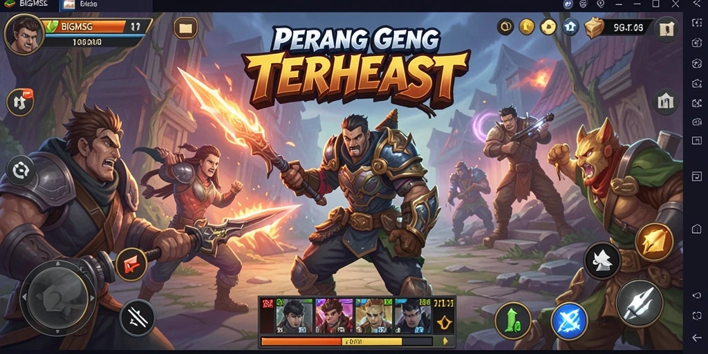 Tampilan pertarungan seru di BIGMSG yang penuh aksi.