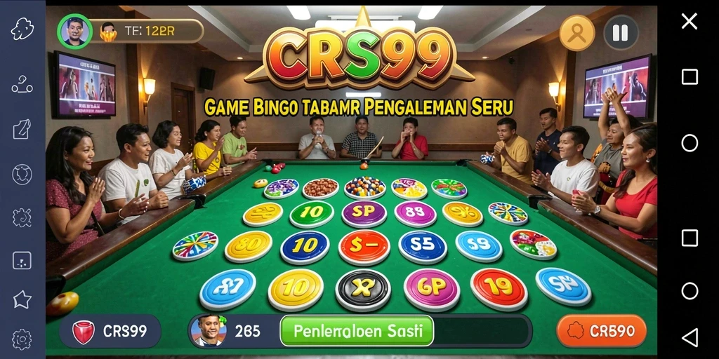 Tampilan gameplay seru di aplikasi bingo CRS99.