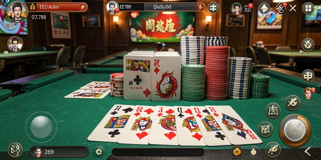 Tampilan gameplay seru QiuQiu di EE789.