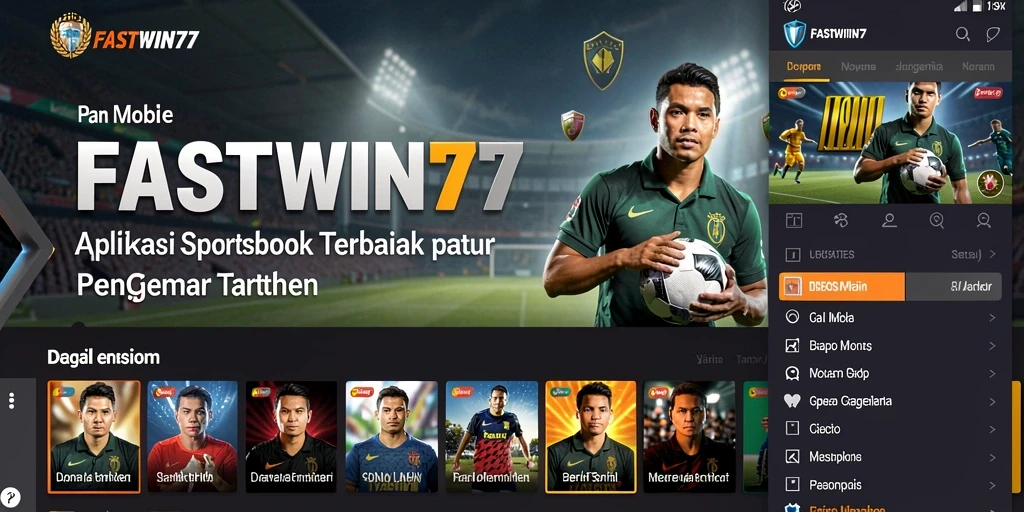 Screenshot utama FASTWIN77 menampilkan tampilan taruhan olahraga yang menarik.