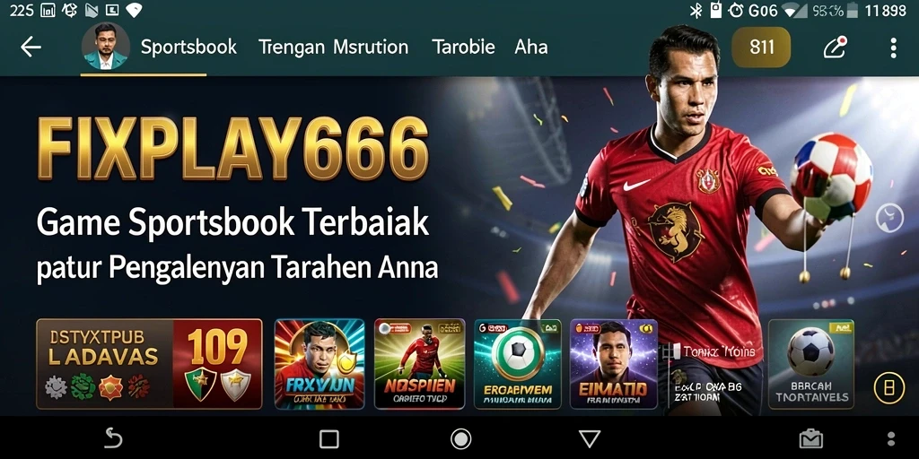 Tampilan menarik dari aplikasi FIXPLAY666 dengan berbagai opsi taruhan.