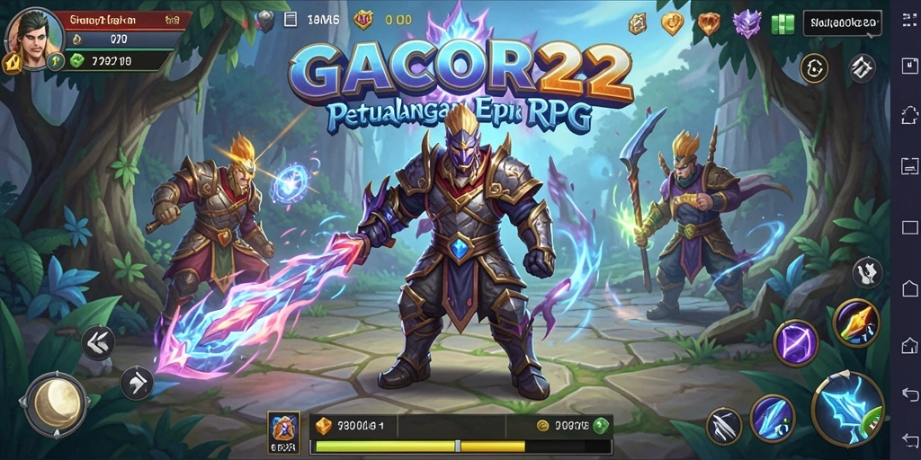 Tampilan menakjubkan dari gameplay RPG di GACOR22.