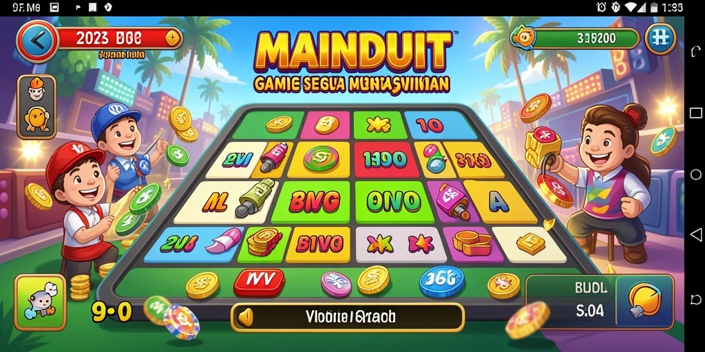 Tampilan menarik dari gameplay Bingo di MAINDUIT.