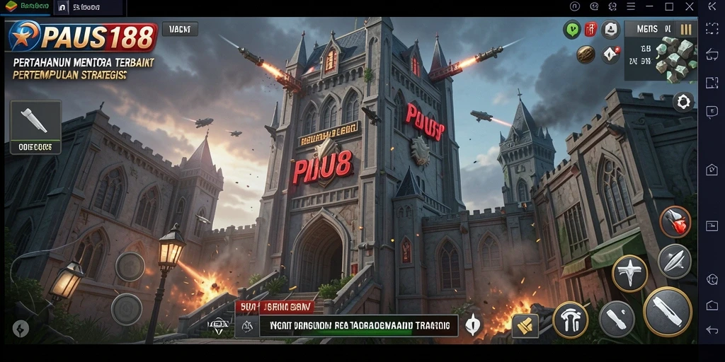 Tampilan luar biasa dari gameplay Tower Defense PAUS188.