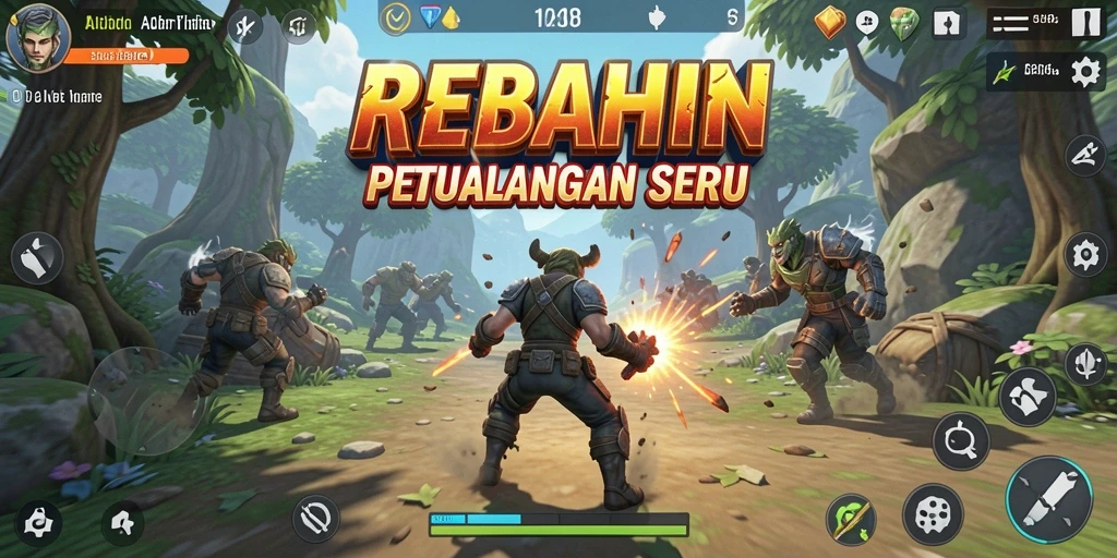 Screenshot gameplay REBAHIN yang memperlihatkan aksi seru dalam petualangan.
