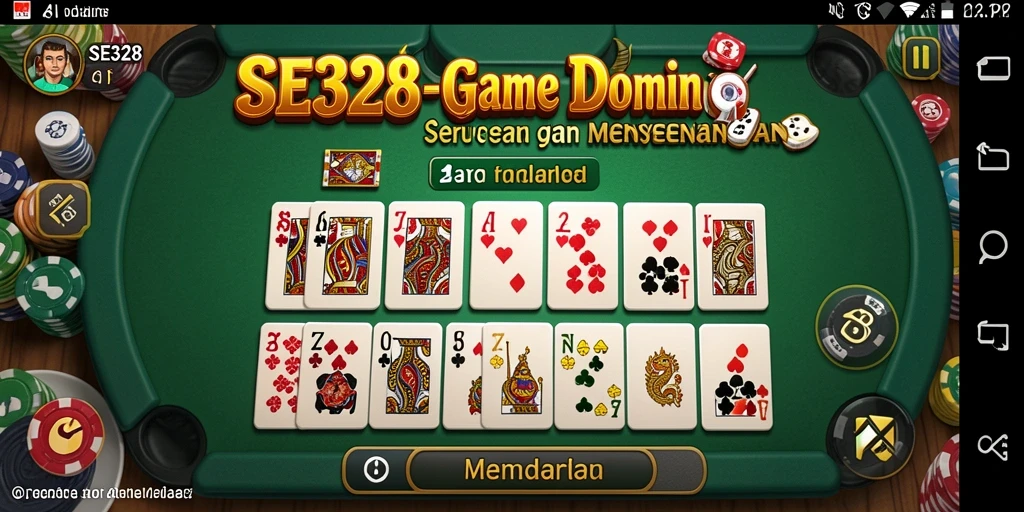 Tampilan gameplay yang menarik dalam permainan Domino SE328