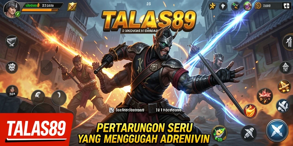 Tampilan pertarungan epik dalam TALAS89 yang memukau.
