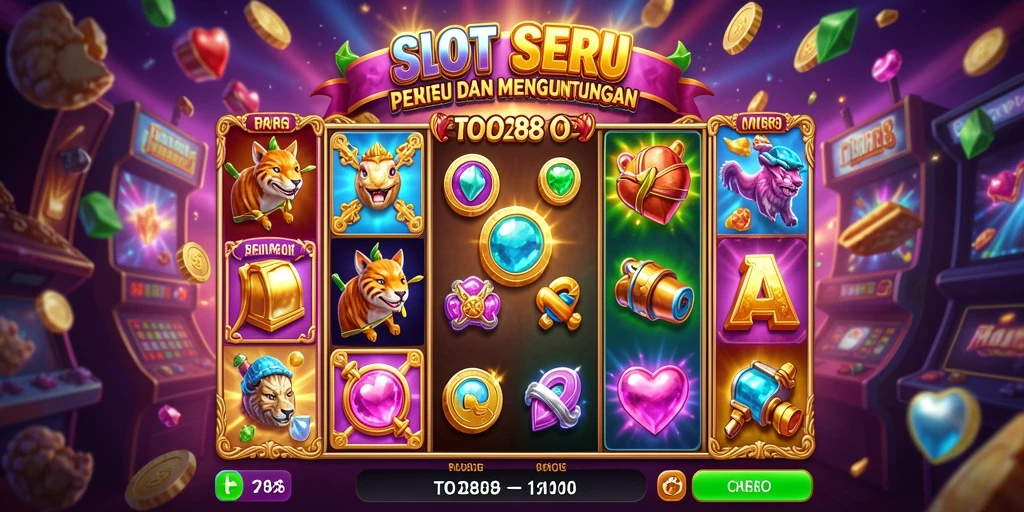 Tangkapan layar TO288 menunjukkan pengalaman bermain slot yang menarik dan penuh warna.