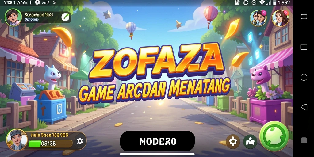 Tampilan gameplay ZOFAZA yang dinamis dan menarik.